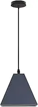 Kitchen Island Pendant Light Modern Ceiling Hanging Lamp with Geometric Metal Shade E27(Gray)