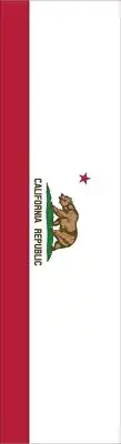 "California State Flag" Headband by GoRunUSA, Poly/Spandex Blend, CA State Flag