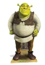 SHREK LIFESIZE CARDBOARD CUTOUT / STAND UP / STANDEE - DREAMWORKS GREEN OGRE