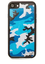 [Wildflower] Blue Camo IPhone Case