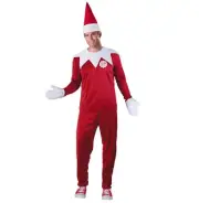 Men's Elf on The Shelf Adult Costume, Medium