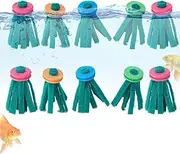 Spawning Mop, Floating Fish Breeding Kit, Reusable Aquarium Scrubber Set, Soft Yarn Egg-Laying Pad, 1.77x3.94 Inches, Ideal for Snails, Amphibians, Turtles, Shrimp, Hatchery Use