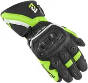Bogotto Losail Motorcycle Gloves, black-white-yellow, Size 2XL for Women Black White Yellow