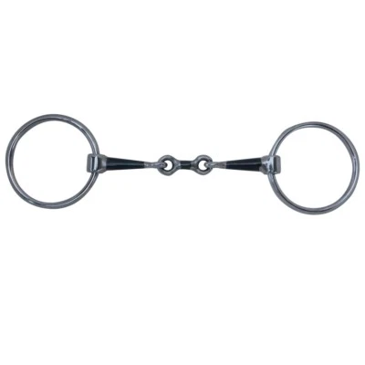 TOKLAT O RING BLUE STEEL DOGBONE SNAFFLE BIT 88-93085