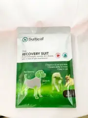 Suitical Dog Recovery Suit Stretch Black Size Small New