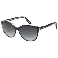 在飛比找ETMall東森購物網優惠-TOM FORD 小貓眼 太陽眼鏡(黑色)TF212