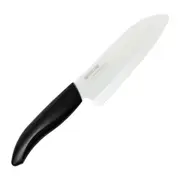 Kyocera Ceramic Santoku Knife - 14cm White Blade, Black Handle