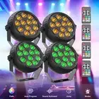 Battery RGB 12LED Par Can Light Stage Lighting DJ Disco Wash Party Lights Remote