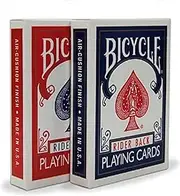 Bicycle 2 Decks Rider Back 808 Standard Poker Playing Cards Red & Blue