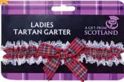 Ladies Elasticated Garter Scottish Tartan Royal Stewart Party Night Out Wedding