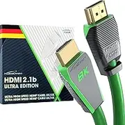 8K HDMI Cable, HDMI 2.1 b, Certified Ultra Edition for Maximum Performance – 3m (48G, Ultra High Speed HDMI 2.1, 10K, 8K@60Hz & 4K@144Hz, Gaming PC/PS5/Xbox, HDMI Certificate, Green) – CableDirect