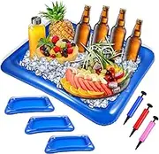 SOESFOUFU Ice Serving Trays Set Salad Tray Drink Containers Inflatable Bar for Outdoor and Indoor Events