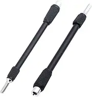 2 Piece Flexible Extension Bar Magnetic Shaft Hex Shank Socket for 4mm Precision Screwdriver Bits Holder