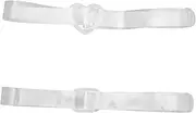 [VALICLUD] 2pcs Transparent Ladies Belt Elegant Waist Strap for Casual Dress Skirt and Pants Accessories Versatile Fashion Belts with Fine Stitch Workmanship present Occasion