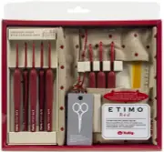 Tulip Etimo Red Crochet Hook W/ Cushion Grip SetTED-001E