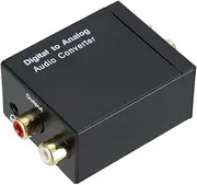 RAYWE 3.5mm Digital to Analog Audio Converter Optical Fiber Coaxial Signal to Analog Audio Adapter