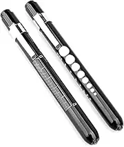 Roczential LED Medical Pen Light with Pupil Gauge & Clip, Perfect for Doctors, Nurses, Medical Students, First Aid Pocket Torch for Clinical Use, OSCE Exams, and Nursing Practice