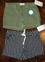 Carter's 3T Shorts Black White Army Green NWT RTL $34.00