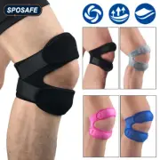 1Piece Adjustable Patella Knee Strap with Double Compression Pads Knee Support R
