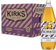 Kirks Sugar Free Pasito Passionfruit Soft Drink Multipack Bottles 12 x 1.25L