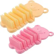 SHERCHPRY 2Pcs Finger Brush for Soft Nail Cleaning Scrubbing Tool Compact Hand and Nail Brush for Gentle Dust Removal for Travel and Colors