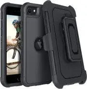 For iPhone SE 2020 2nd 2022 3rd Gen Case Shockproof Heavy Duty Cover+Belt Clip