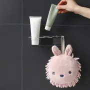 Acrylic Hair Brush Holder Wall Mount Curl Defining Brush Rack for Bedroom