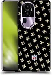 Head Case Designs Officially Licensed NFL Patterns New Orleans Saints Artwork Soft Gel Case Compatible with Oppo Reno10 Pro+