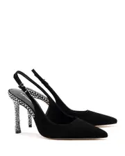 Larroude Women's Kaitlin Crystal Pumps