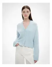 [Witchery] Fluffy Boxy Cardigan in Glacier