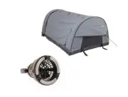 Plus Big Daddy Air Double Inflatable Swag + 2in1 LED Light & Fan