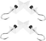 MUELODSIC 4pcs Desk Bag Hook Portable Table Clamp Hanger for Headphones Backpacks Handbags Easy Installation for Home Office School Multiuse Storage