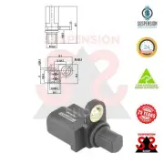 Rear Axle Abs Sensor, Wheel Speed Suit MAZDA 3 2.3 SP23 (BK3P) 3 Saloon (BK)