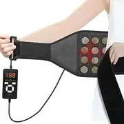 UTK Heating Pad with Vibration for Lower Back, Heated Waist Wrap with Strap-55inch. 3 Vibration Modes, Smart Controller, Hot Enough (103℉-159℉), Auto Shut Off, XL/XXL