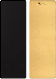 Aurorae PRO Natural Cork/Rubber Yoga Mat, Slip Free, Safe Non-Toxic, Free of PVC, TPE, Chemicals/Plastics. Biodegradable and Recyclable, Anti Static, Breathable, 73" x 24 1/2" x 5mm Thick.