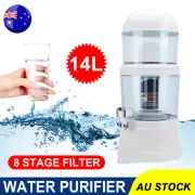 Water Purifier Ceramic Carbon Bench Top 14L 8-Stage Advanced Water Filter System