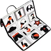 ZUNOXAZ Newborn Activity High Contrast Visual Stimulation Book with Safe Mirror for Tummy Portable Plaything for Sensory Development Lightweight and Design for Fun
