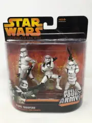 Star Wars Revenge of the Sith Clone Troopers 3-Pack White Action Figure Set