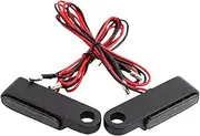 MAX COOL 2X Black Motorcycle LED Mini Turn Signal Lights Blinker Amber Suitable for Harley Davidson