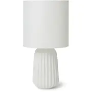 Mirabella Maia White Ceramic Table Lamp