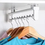 Pull-Out Trouser Rack, Built-in Wardrobe Hanging Storage Bracket, Clothing Storage Rack, Suitable for Cloakroom (450mm) Interesting