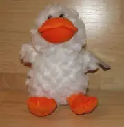 9" Animal Adventure White Orange Duck NWT Duckees Ducky Plush