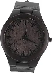 [COLLBATH] 1Pc Stylish Wooden Men Watch Natural Wood Unique Design Present for Him Casual Formal Occasions