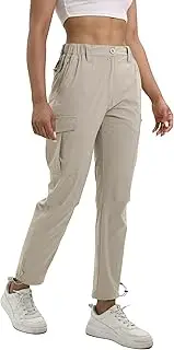 [NATUVENIX] Hiking Pants Women Lightweight Cargo Pants for Women Quick Dry Travel Pants Women Stretchy Womens Casual Pants