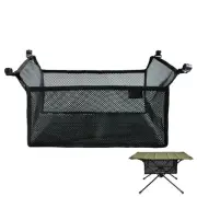 Portable Outdoor Camping Folding Under Table Storage Net Basket Table Mesh Bag