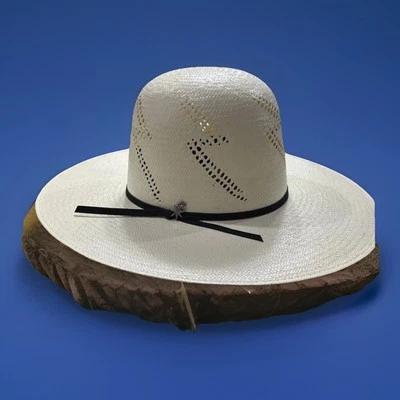 Bailey McCall Straw With Spur Pin 7 3/8 7x 6” Tall Crown