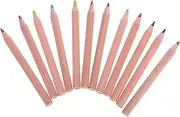 FIXOSHEE 12pcs Rainbow Colored Pencils for Sharpened Art Supplies Portable Color Safe Lightweight for Creative Play at Home the Go