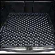 Full Coverage Trunk Mat Compatible for Toyota Corolla Non-Hybrid 12th. Gen 2019-2023 Leather Carpet Protective Pad(Black and Blue,Size 2 2019-2023)