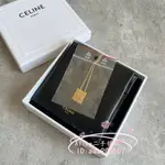 現貨二手 CELINE 賽琳 ALPHABET 黃銅金色字母吊墜 項鏈 長項鏈 鎖骨鏈 男女款