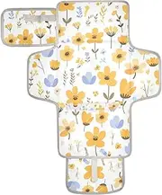 Reusable wipeable Changing pad with Tissue Pocket Portable Changing pad for Baby for Moms, Dads
